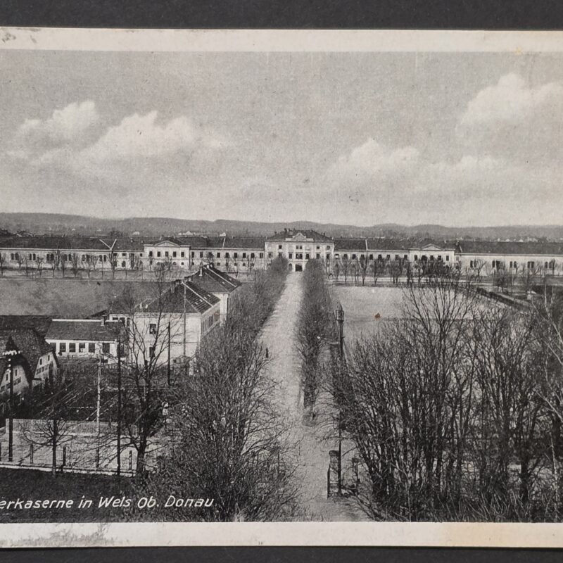 20260827_174108 WWII Nazi German Alpenjäger Kaserne Wels Austria Military Barracks Feldpost Card