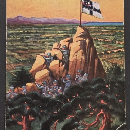 20260827_180648 WWI German Tsingtau China 1915 Kolonialkriegerdank Postcard Kiautschou Stamp