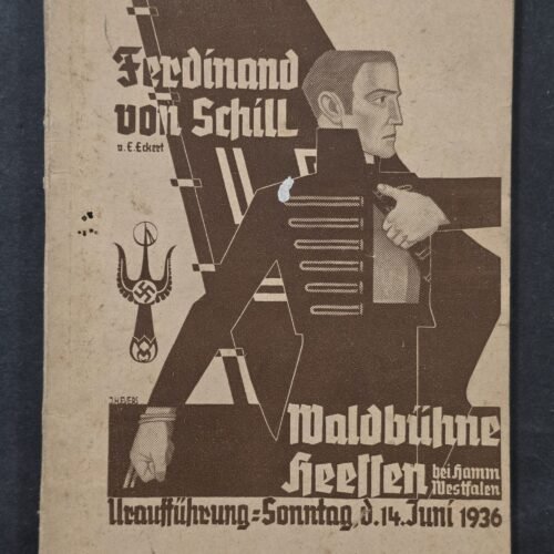 20260829_133539 Rare 1936 Nazi German Third Reich Ferdinand von Schill Waldbühne Heessen Theater Program Swastika