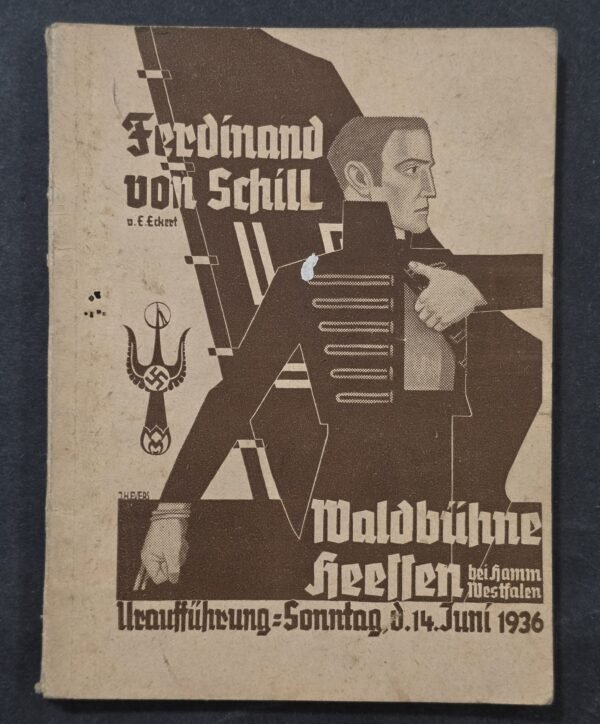 20260829_133539 Rare 1936 Nazi German Third Reich Ferdinand von Schill Waldbühne Heessen Theater Program Swastika