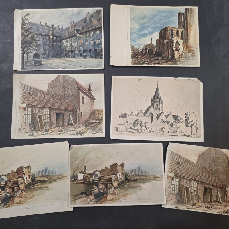 20260829_134417 Adolf Hitlers watercolor paintings Nazi German Third Reich NSDAP Cigarette Tobacco Cards 1936