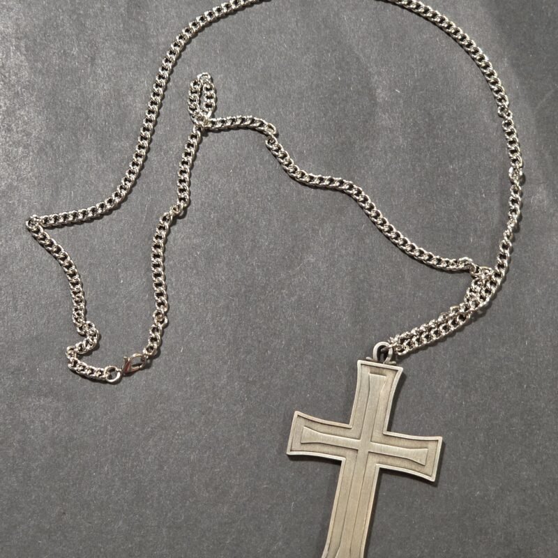 WWII Nazi German Third Reich Protestant Chaplain’s Cross & Chain – C.E. Juncker