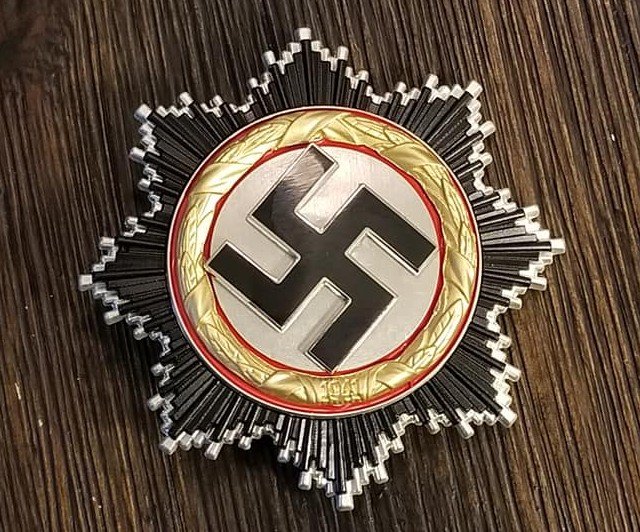German cross in gold WW2 Nazi German DKIG Deutsche Cross in Gold Enamel Silver Swastika Medal 1941