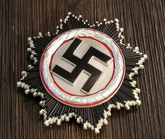 German cross in silver WW2 Nazi German DKIS Deutsche Cross in silver Enamel Silver Swastika Medal 1941