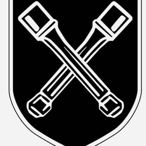 Crossed Grenades WW2 German Military division die cut vinyl decal sticker