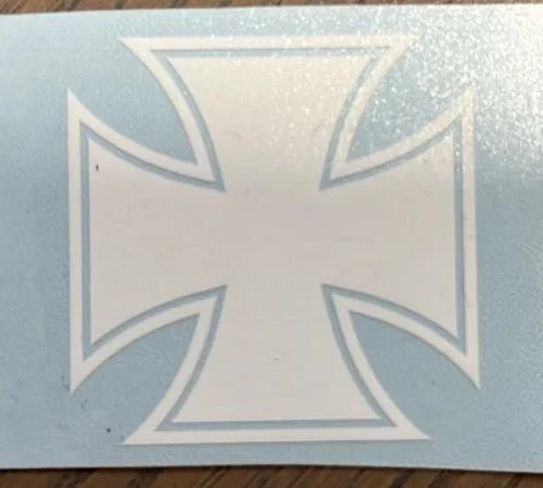 iron Iron Cross WW2 German Military division die cut vinyl decal sticker