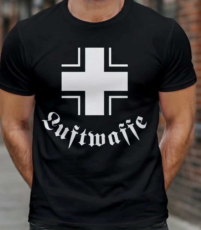 s-l1600 (14) Luftwaffe Cross Military Air Force T Shirt
