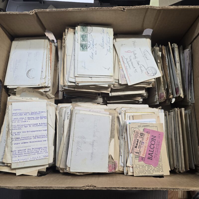 20251005_122631 HUGE LOT! 3000 Pcs!! WW1 Imperial German Reich Military Wartime Feldpost Letters Postcards Paper Documents