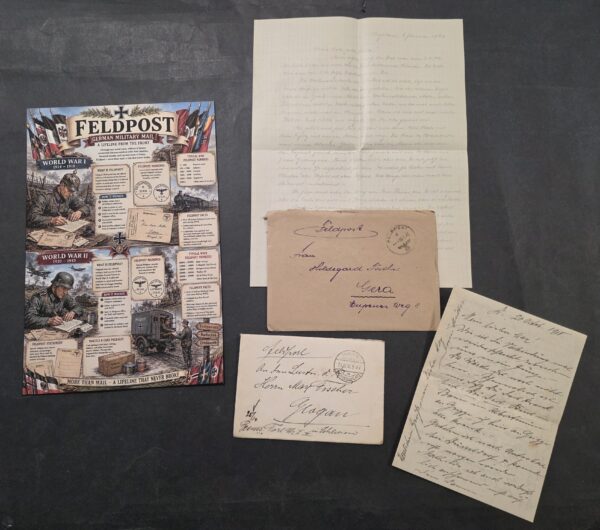 German Fischer Family Feldpost Archive – WWI & WWII Letters & Envelopes 1918–1942