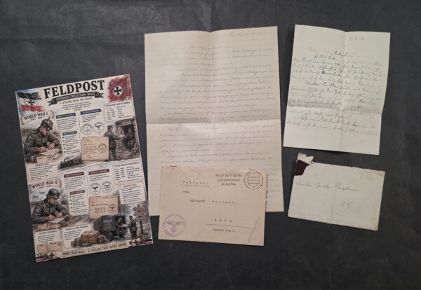 German Fischer Family Feldpost Archive – WWI & WWII Letters & Envelopes 1918–1941