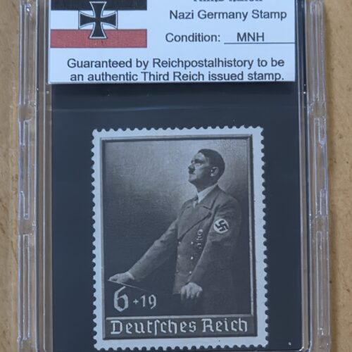 20260821_120016 WW2 Nazi German 1939 Third Reich Reichsparteitag Adolf Hitler Speech Stamp MNH w slab case