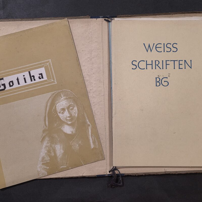 20260829_133859 German Weimar - Third Reich Era Writing Font Type Typography Printing Specimen Books Cards lot