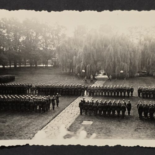 20260902_173427 WWII German Wehrmacht Mass Parade & Swearing-In Ceremony Swastika Battle Flag Photo