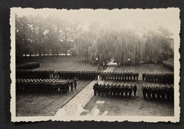 20260902_173427 WWII German Wehrmacht Mass Parade & Swearing-In Ceremony Swastika Battle Flag Photo