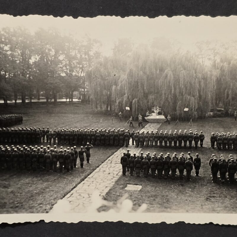 20260902_173427 WWII German Wehrmacht Mass Parade & Swearing-In Ceremony Swastika Battle Flag Photo