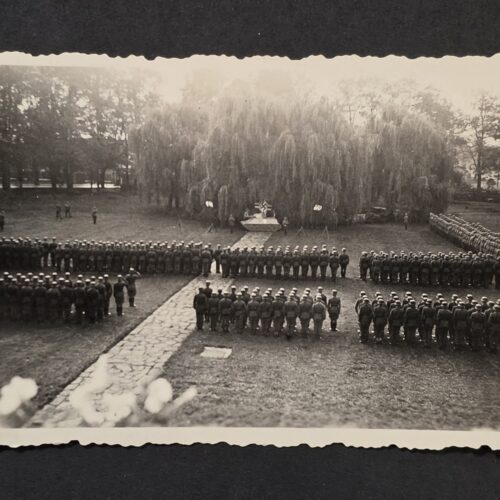 20260902_173519 WWII German Army Wehrmacht Mass Parade & Swearing-In Ceremony Swastika Battle Flag Photo