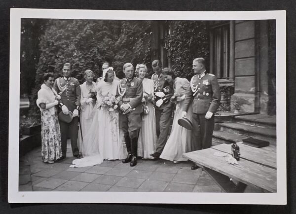 20260902_174306 Quadruple Wehrmacht highly decorated officers wedding photo WW2 German