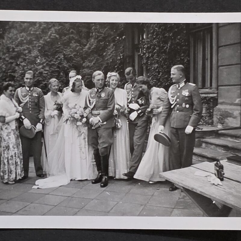 20260902_174306 Quadruple Wehrmacht highly decorated officers wedding photo WW2 German