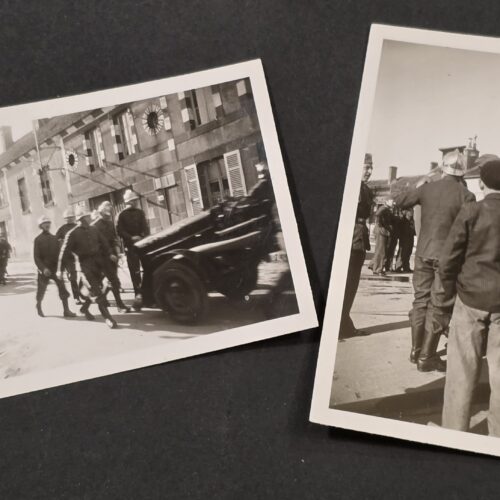 20260902_174959 WWII German 1941 Fire Brigade Photos Chrome Firemen Helmets Pomerania