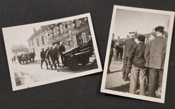 20260902_174959 WWII German 1941 Fire Brigade Photos Chrome Firemen Helmets Pomerania