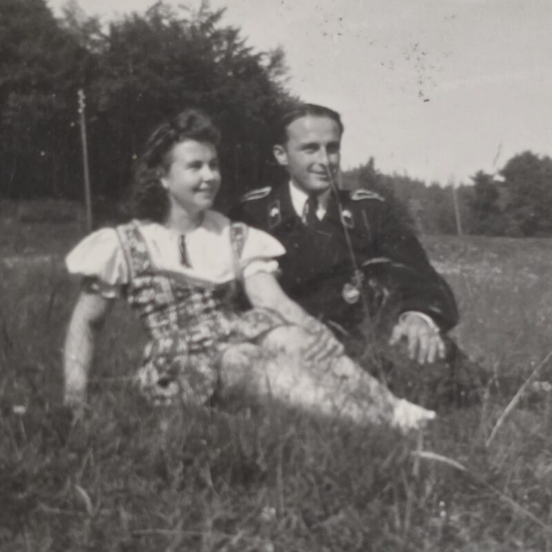 20260902_175043 WWII German Panzer Soldier Sweetheart Photo Tanker Uniform Tank Badge Iron Cross EK1 Medal Girlfriend