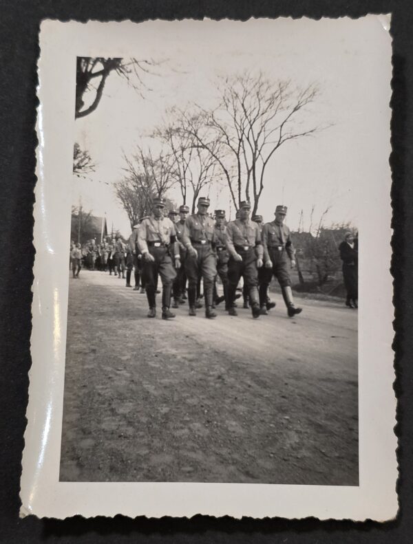 20260902_175101 WWII Nazi German SA Sturmabteilung Stormtroopers NSDAP Marching Formation Photo