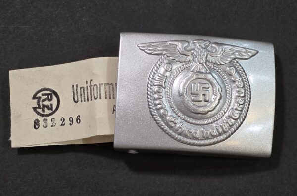 WW2 Nazi German SS EM Belt Buckle w RZM SS Tag Meine Ehre Heist Treue