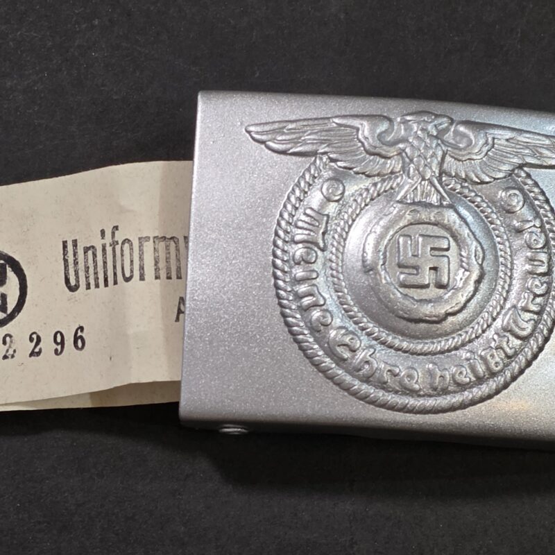 20260904_174036 WW2 Nazi German SS EM Belt Buckle w RZM SS Tag Meine Ehre Heist Treue