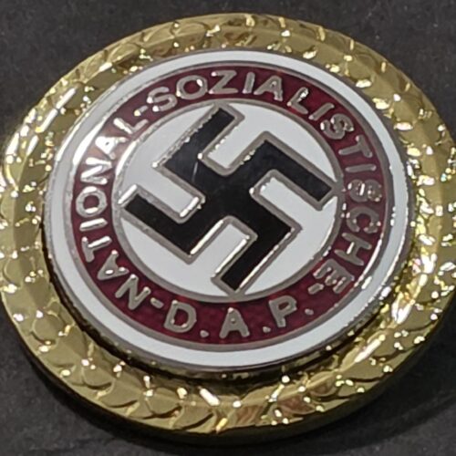 WWII Nazi German NSDAP Golden Party Badge 1939 Third Reich Special NSDAP Award
