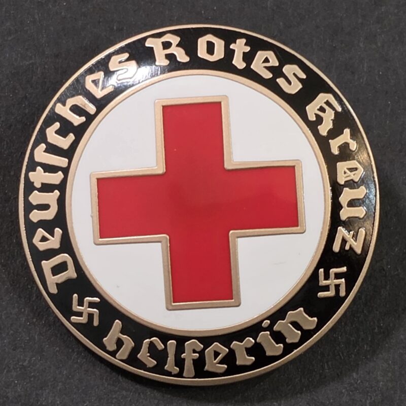 20260905_150607 WWII Nazi German DRK Red Cross Deutsches Rotes Kreuz Helferin Badge – Hermann Aurich HA