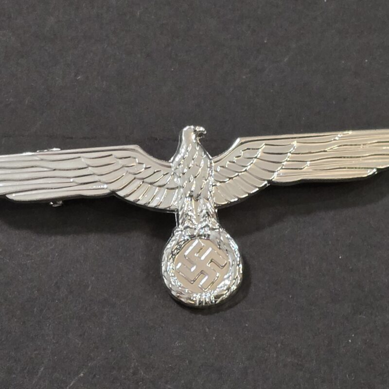 20260905_151622 WWII Nazi German Wehrmacht Heer Army Officer Silver Metal Breast Eagle – Assmann