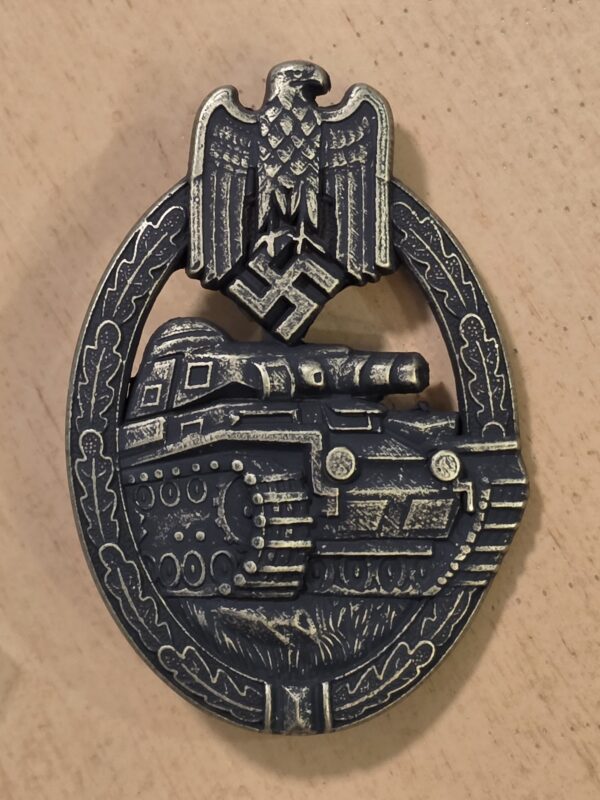 WWII Nazi German PAB Panzer Assault Badge Medal Bronze Grade Adolf Scholze