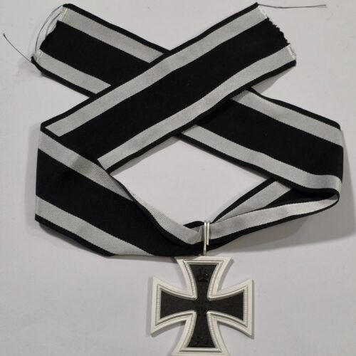 WWI Imperial German Grand Cross of the Iron Cross 1914 – Large Neck Cross w/ Full Ribbon – 800 Marked