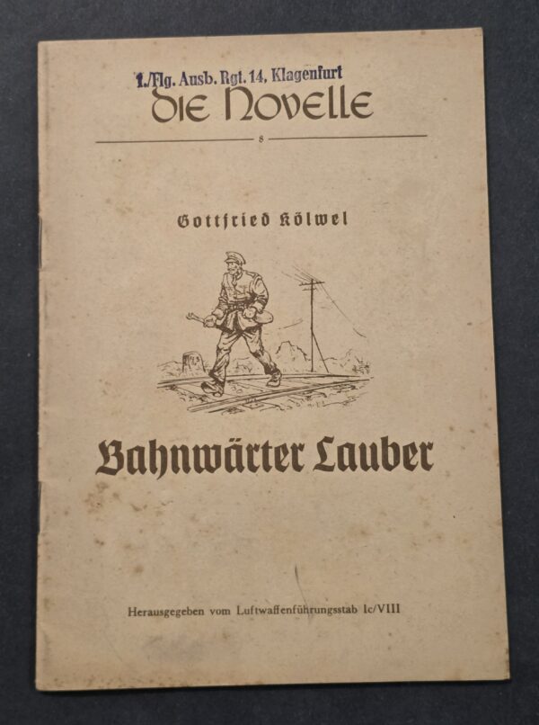 20260906_140345 WWII German Luftwaffe Flieger Flight Regiment Book Bahnwärter Lauber – Flg Ausb Rgt 14 Klagenfurt