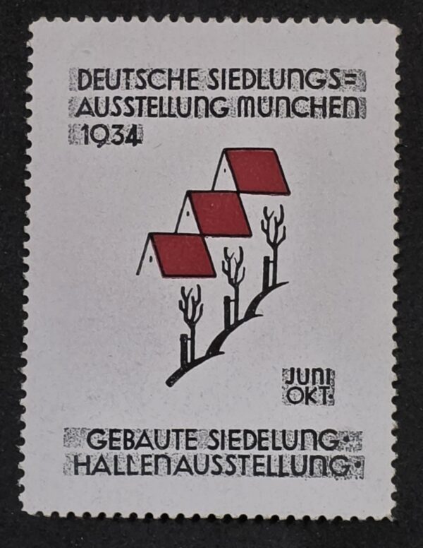 20260908_184143 1934 Nazi German Settlement Exhibition Munich Third Reich Advertising Stamp