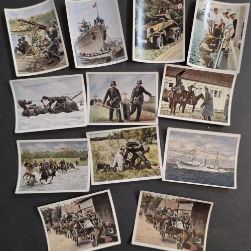 20260913_154655 12 WWII Nazi German Third Reich Cigarette Tobacco Cards Die Deutsche Wehrmacht Military