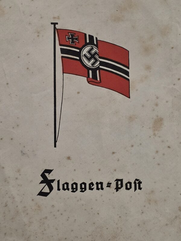 20260913_165658 Third Reich Nazi German “Flaggen-Post” Envelope Cover Kriegsmarine Swastika Flag
