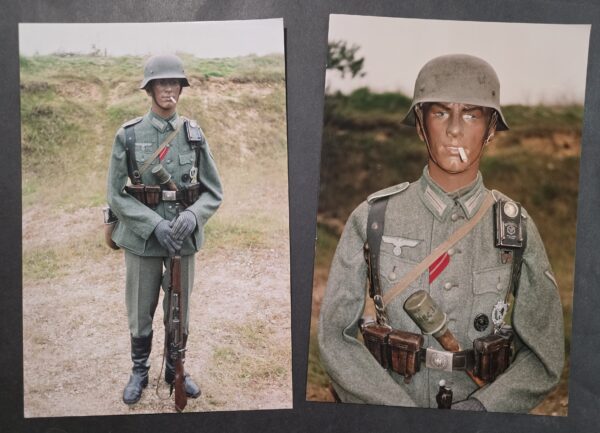 20260916_160319 You got a cigarette? Weird WW2 German Large Photo Prints Wehrmacht Soldier w Combat Gear