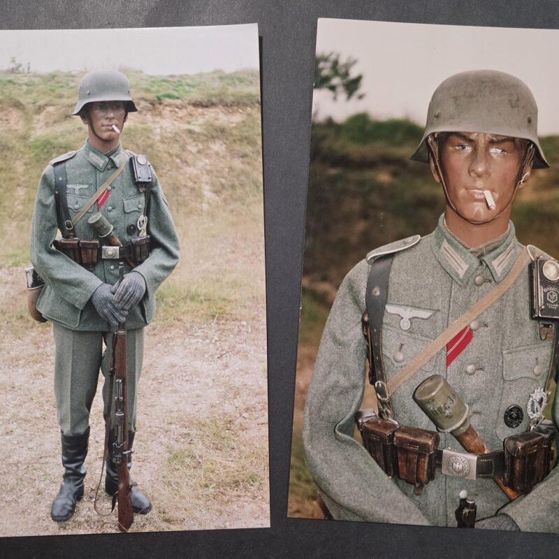 20260916_160319 You got a cigarette? Weird WW2 German Large Photo Prints Wehrmacht Soldier w Combat Gear