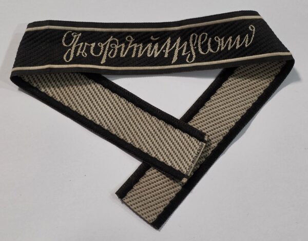 WW2 Nazi German Grossdeutschland Germanic Script Cuff Title