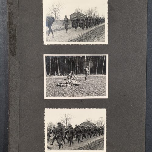 WW2 German Wehrmacht Steel Helmet soldiers training photos x 8 w Album Pages