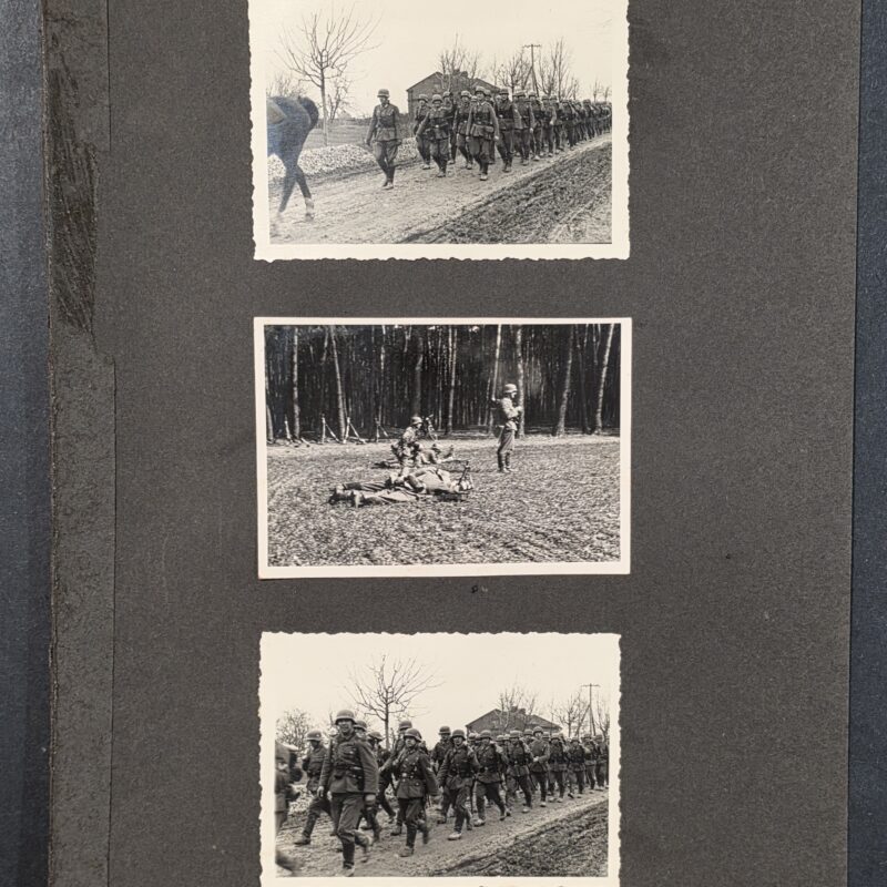 20260916_165025 WW2 German Wehrmacht Steel Helmet soldiers training photos x 8 w Album Pages