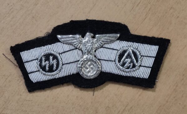WW2 Nazi German SS SA Pilots Badge Cloth w Metal Swastika Eagle Badge Patch Insignia