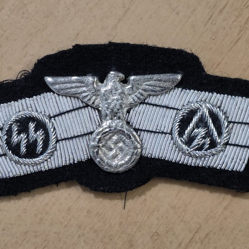 20260917_134055 WW2 Nazi German SS SA Pilots Badge Cloth w Metal Swastika Eagle Badge Patch Insignia