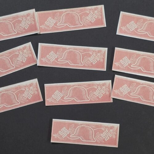 WW2 Nazi German Third Reich Steel Helmet Swastika Stamp lot x 10 MNH