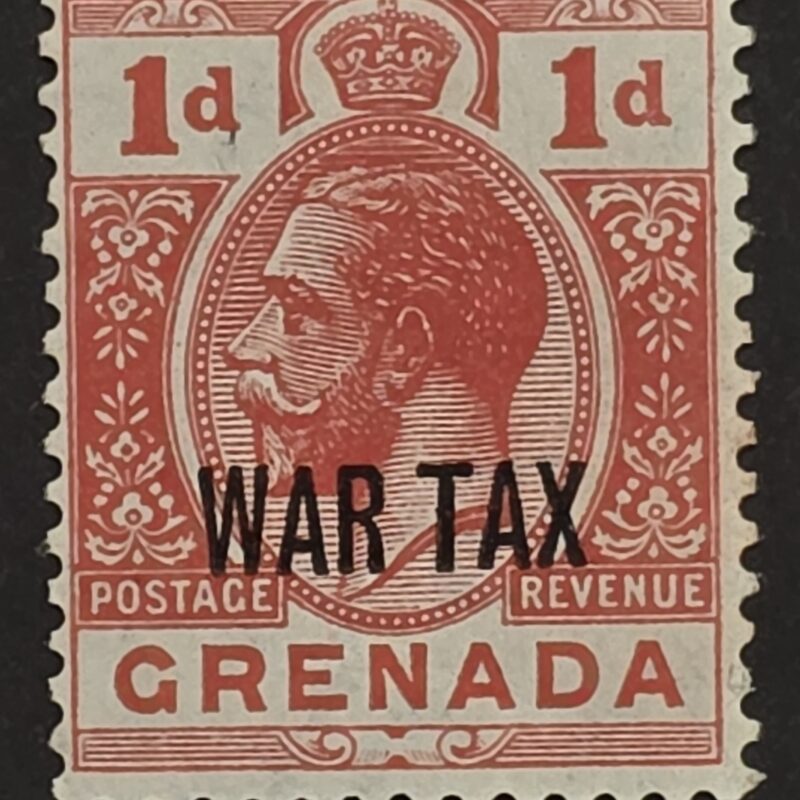 20260917_192152 WWI Grenada 1916 King George V 1d WAR TAX Stamp MNH