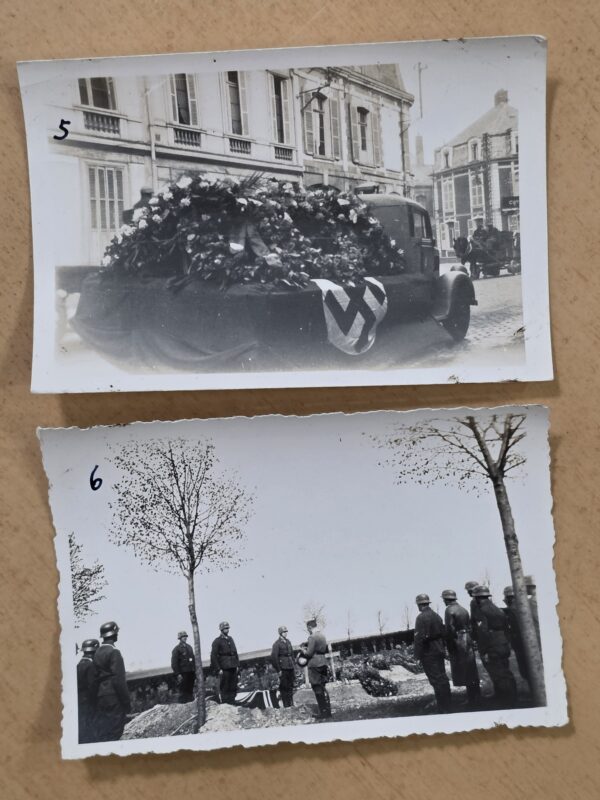 20260918_124737 Rare Original WWII German Kriegsmarine Funeral Photo Set Third Reich Hearse Honor Guard