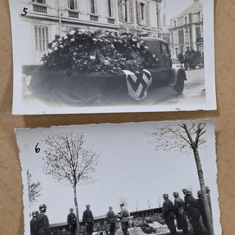 20260918_124737 Rare Original WWII German Kriegsmarine Funeral Photo Set Third Reich Hearse Honor Guard