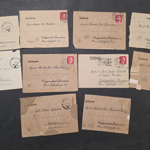 20260918_125337 WW2 German Soldiers Military Feldpost Letters Collection x 10 1940-1945