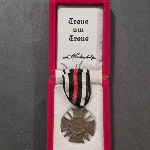 WW1 Imperial German Hindenburg Honor Cross w Swords medal Award w Box Case